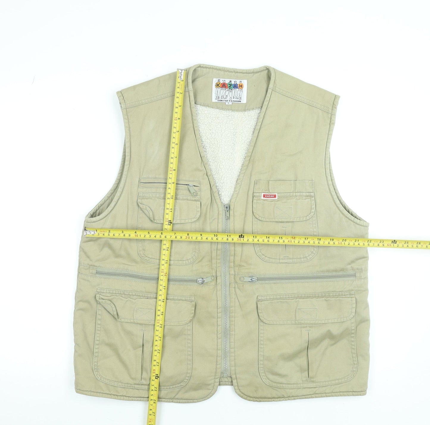 Mens UK Size L Kazah Beige Bodywarmer