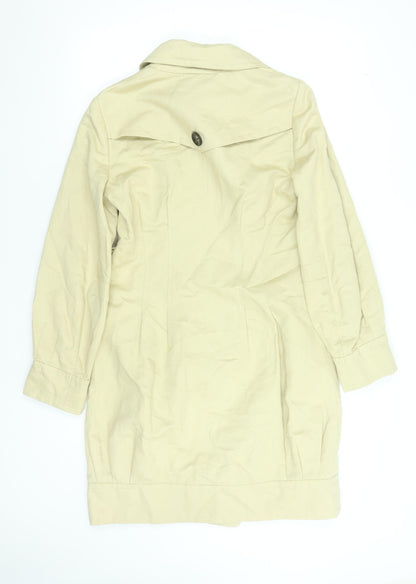 Womens UK Size 10 Marks and Spencer Beige Trench Coat