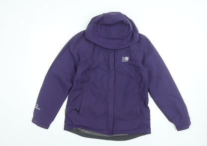 Girls UK Size 10 Years Karrimor Purple Rain Coat