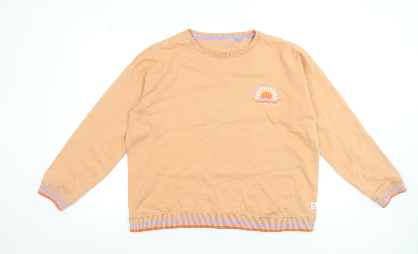 Womens UK Size 14 FatFace Beige Pullover Sweatshirt