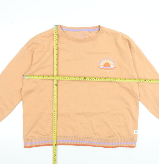 Womens UK Size 14 FatFace Beige Pullover Sweatshirt