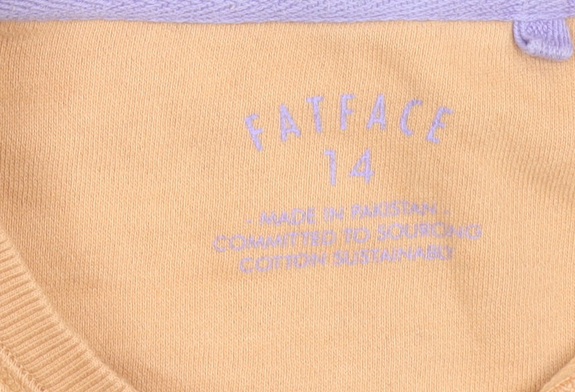 Womens UK Size 14 FatFace Beige Pullover Sweatshirt