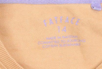 Womens UK Size 14 FatFace Beige Pullover Sweatshirt