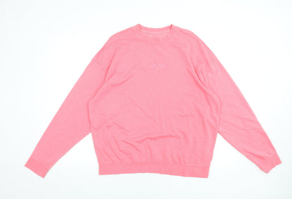 Womens UK Size S Billabong Pink Pullover Sweatshirt