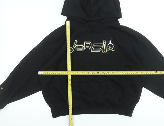 Girls UK Size XL 13-15 Years Jordan Black Pullover Hoodie