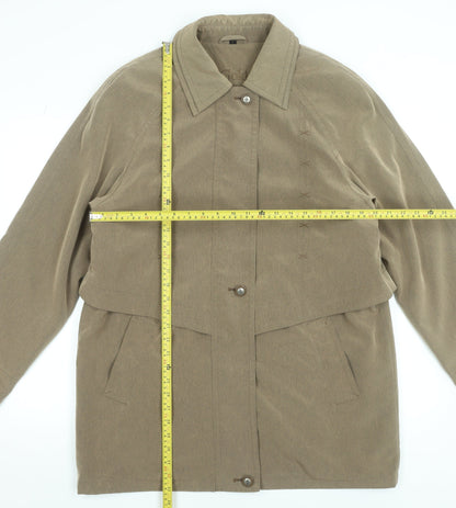 Womens UK Size L Gold by Telemac Beige Overcoat