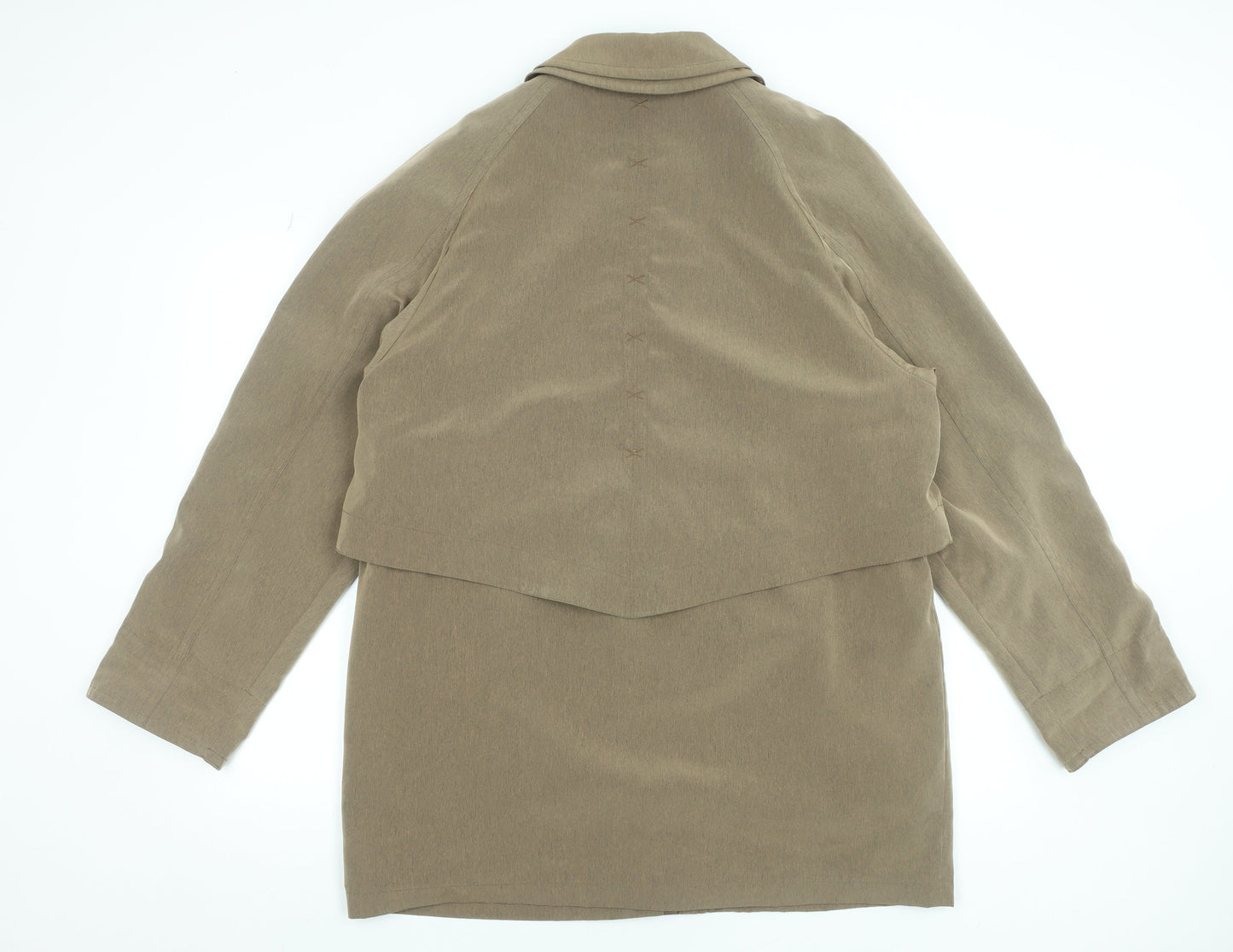Womens UK Size L Gold by Telemac Beige Overcoat