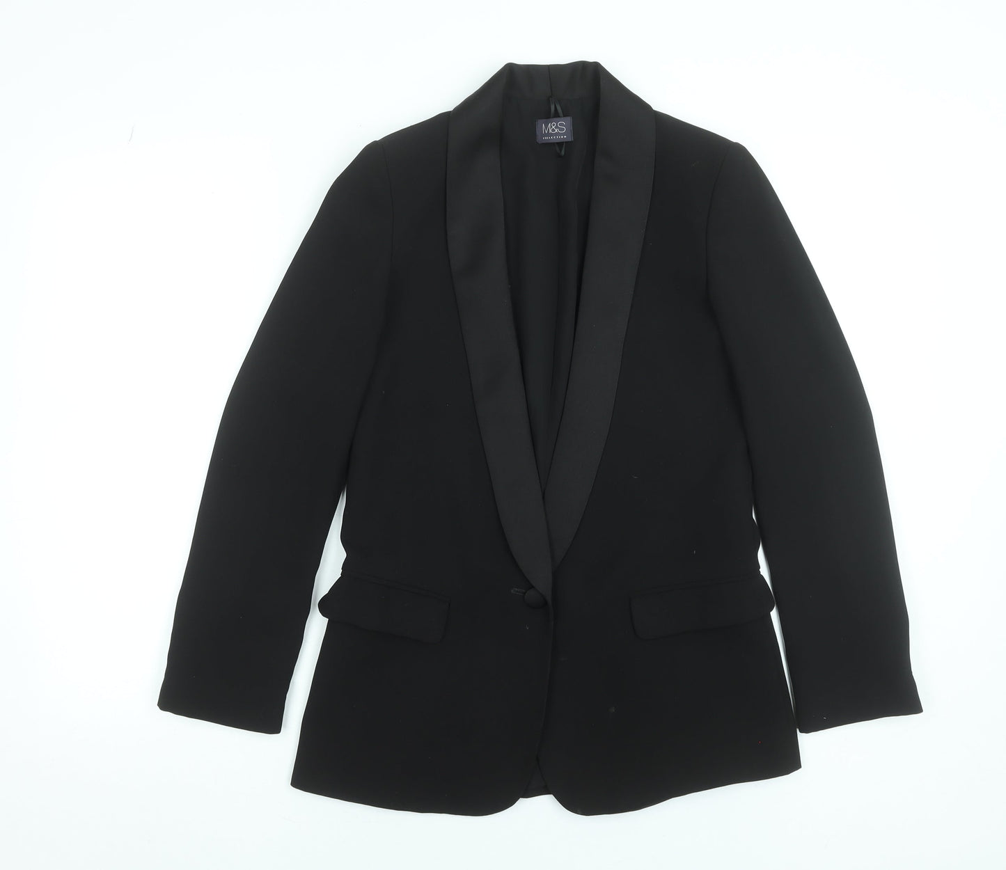 Womens UK Size 6 Marks and Spencer Regular Black Blazer