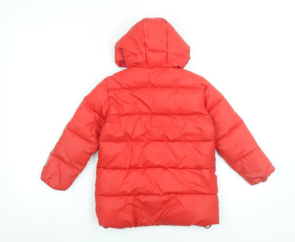 Boys UK Size 4 Years Richmond Sport Red Puffer Jacket