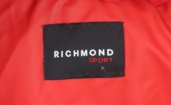 Boys UK Size 4 Years Richmond Sport Red Puffer Jacket