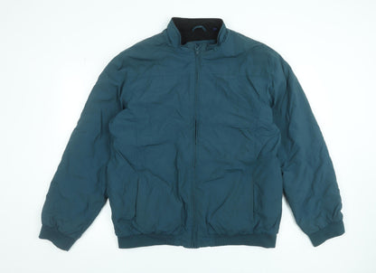 Mens UK Size XL Premier Man Green Bomber Jacket