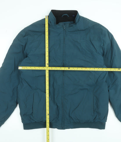 Mens UK Size XL Premier Man Green Bomber Jacket