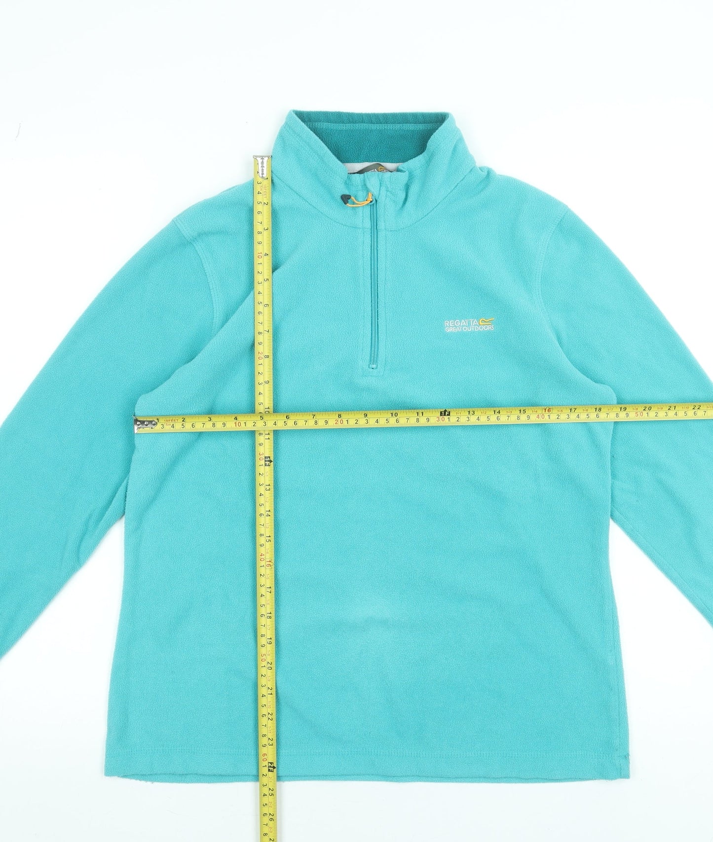 Regatta Great Outdoors Women’s Blue Fleece 1/4 Zip Sweatshirt UK 12