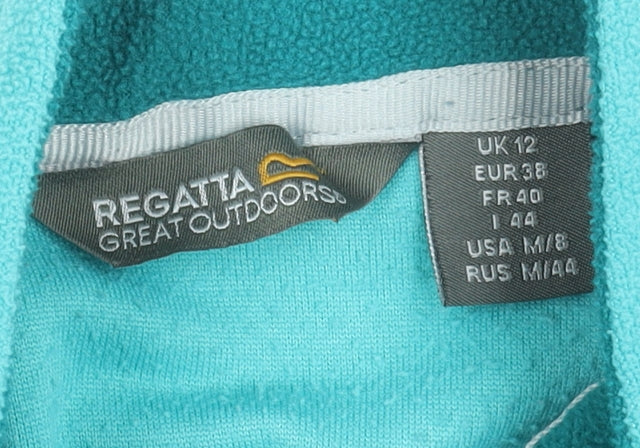 Regatta Great Outdoors Women’s Blue Fleece 1/4 Zip Sweatshirt UK 12