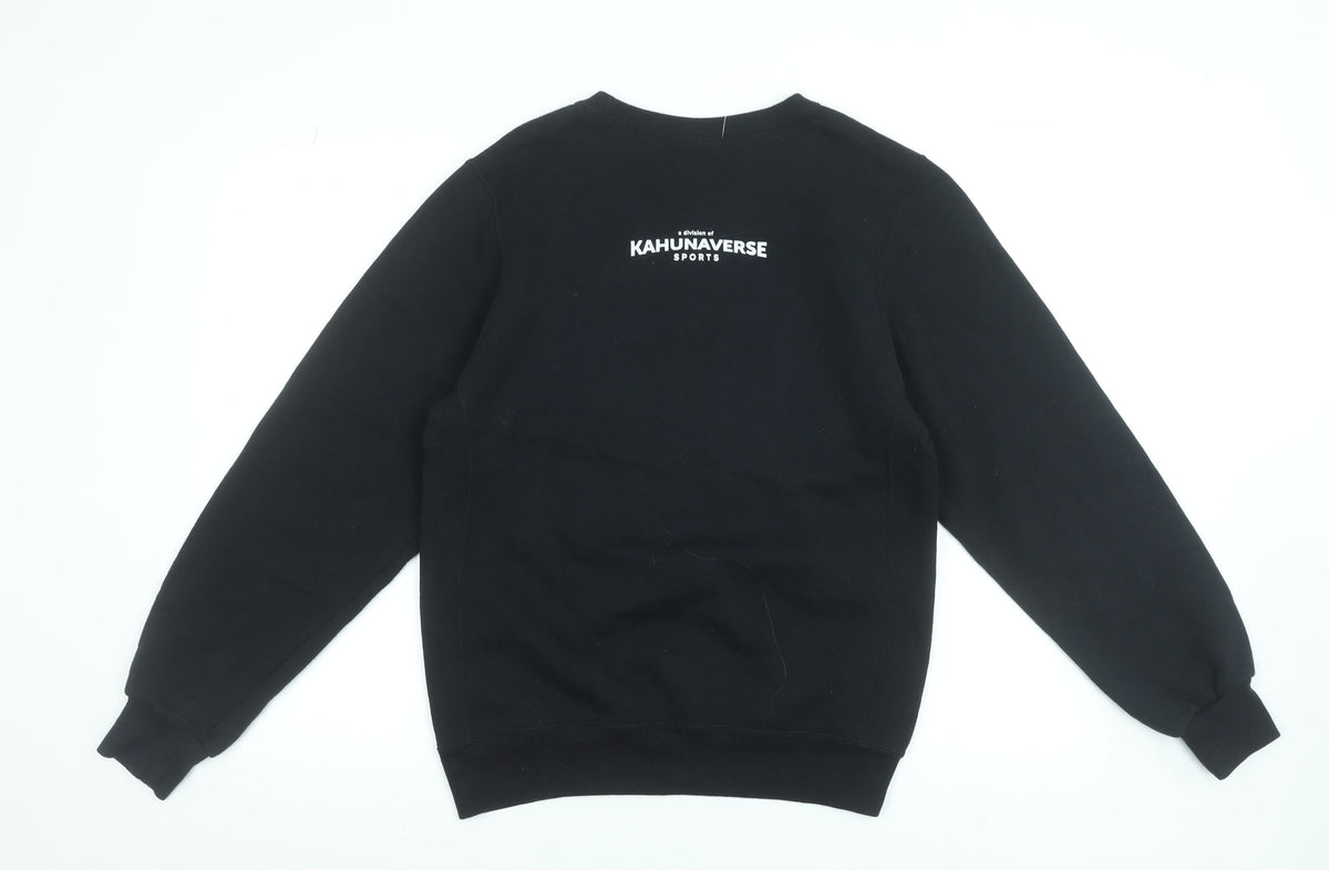 Mens UK Size S Russell Athletic Black Pullover Sweatshirt