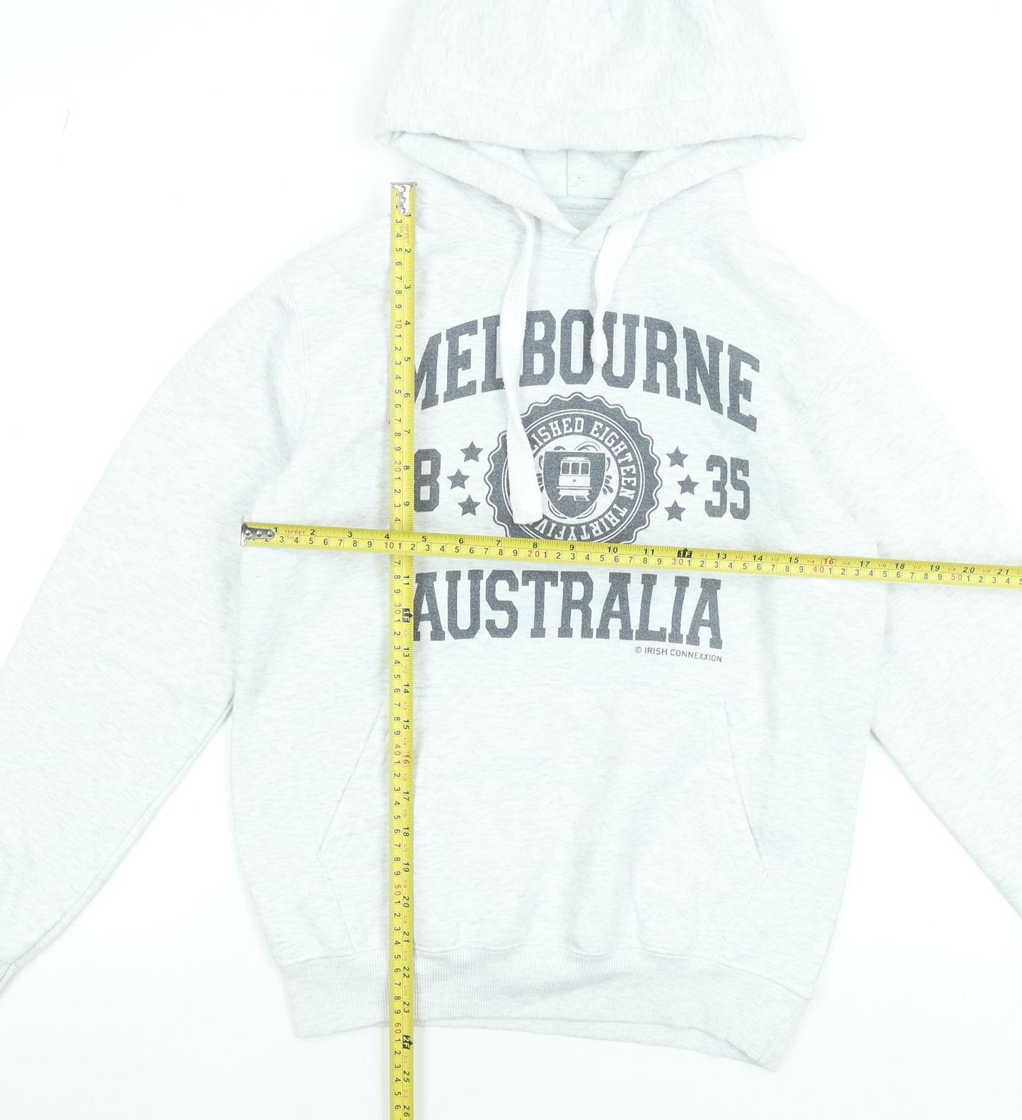 Womens UK Size S Irish Connexxion Grey Pullover Hoodie