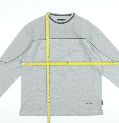 Mens UK Size M BE ICE BE Grey Pullover Sweatshirt