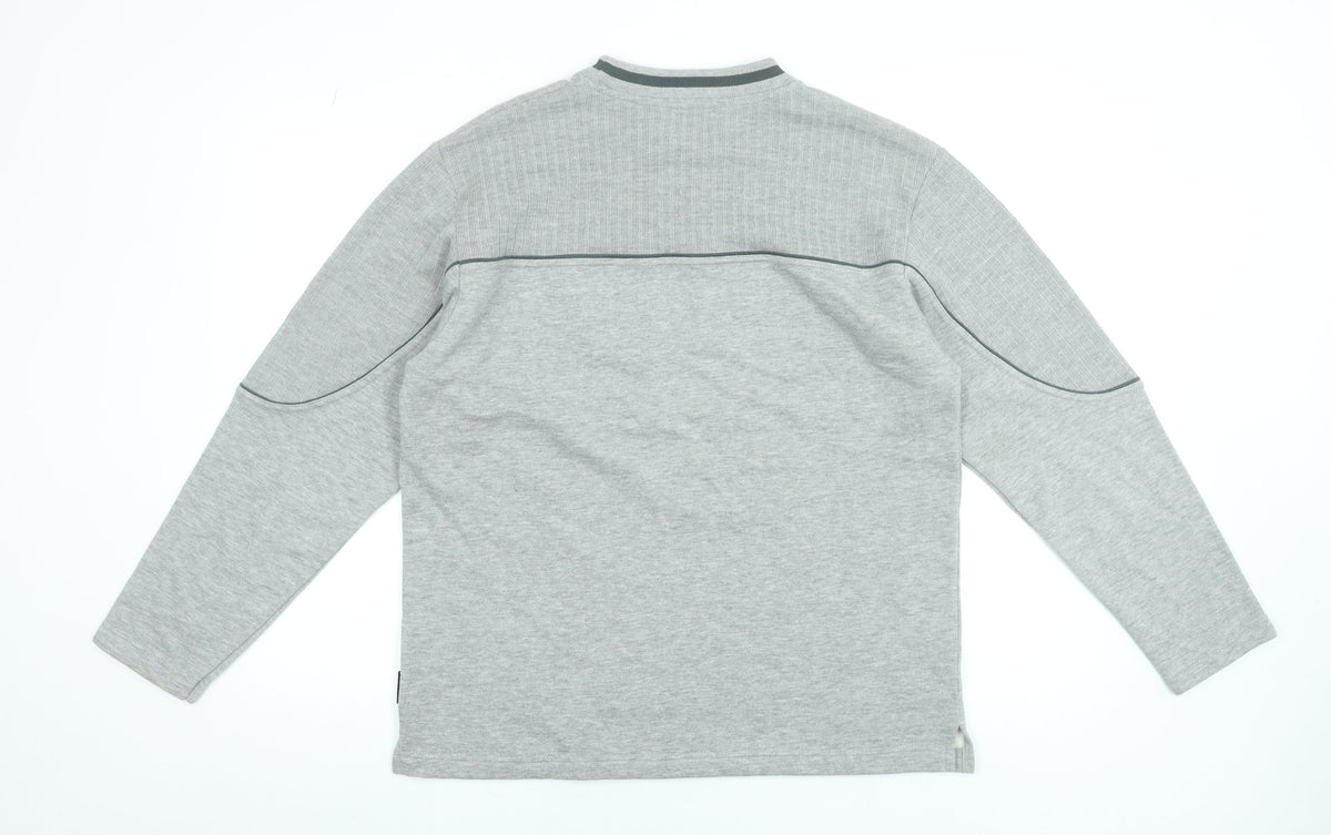 Mens UK Size M BE ICE BE Grey Pullover Sweatshirt
