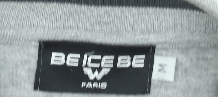 Mens UK Size M BE ICE BE Grey Pullover Sweatshirt