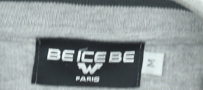 Mens UK Size M BE ICE BE Grey Pullover Sweatshirt