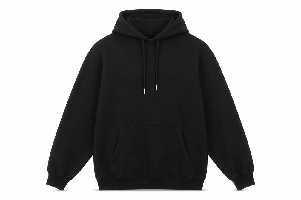 boohooMAN Men's Black Pullover Hoodie XS Cotton Blend Casual