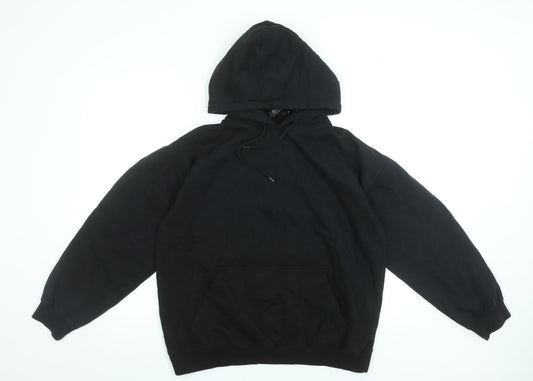 Mens UK Size S boohooMAN Black Pullover Hoodie