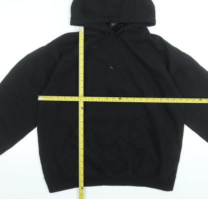 Mens UK Size S boohooMAN Black Pullover Hoodie