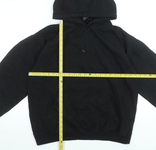 Mens UK Size S boohooMAN Black Pullover Hoodie