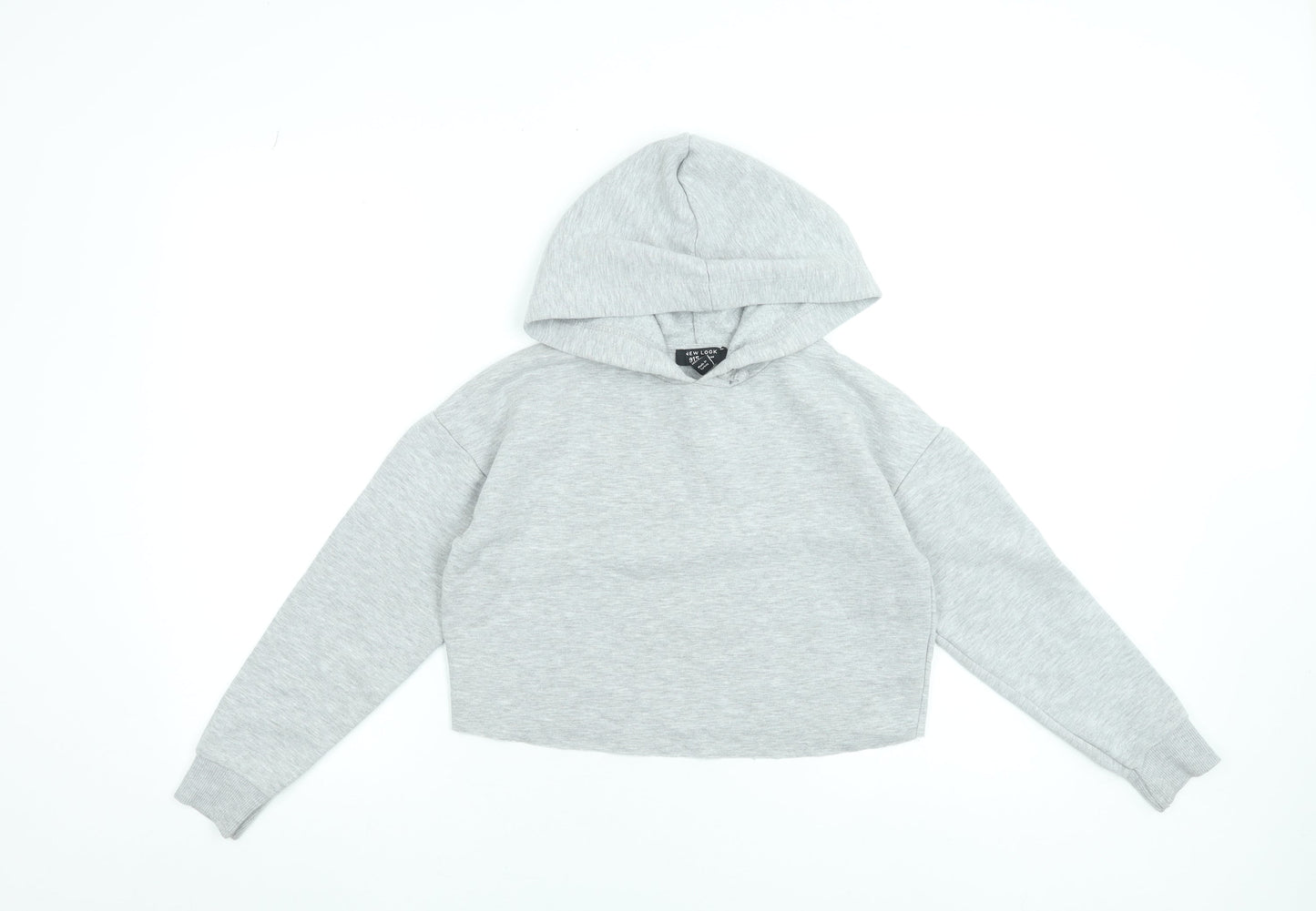 Girls UK Size 10-11 Years New Look Grey Pullover Hoodie