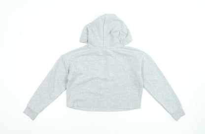 Girls UK Size 10-11 Years New Look Grey Pullover Hoodie