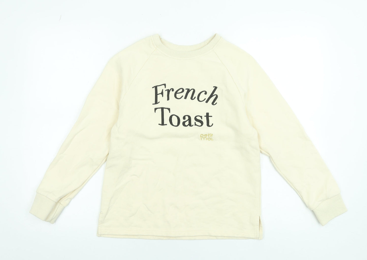Womens UK Size XS Petit Moi Beige Pullover Sweatshirt