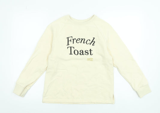 Womens UK Size XS Petit Moi Beige Pullover Sweatshirt