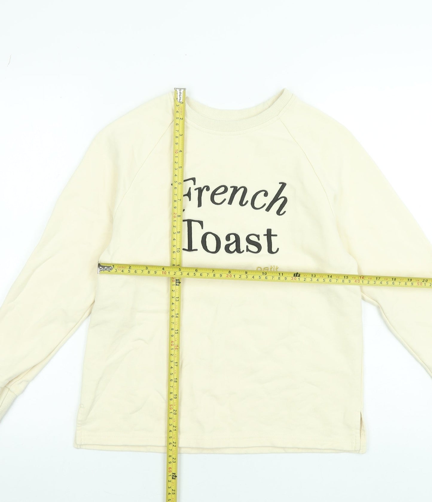 Womens UK Size XS Petit Moi Beige Pullover Sweatshirt