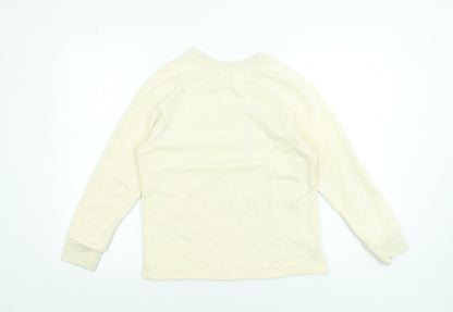 Womens UK Size XS Petit Moi Beige Pullover Sweatshirt