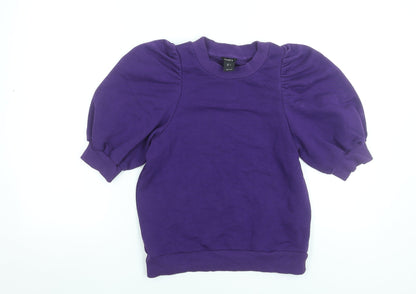Womens UK Size S Lindex Purple Pullover Sweatshirt