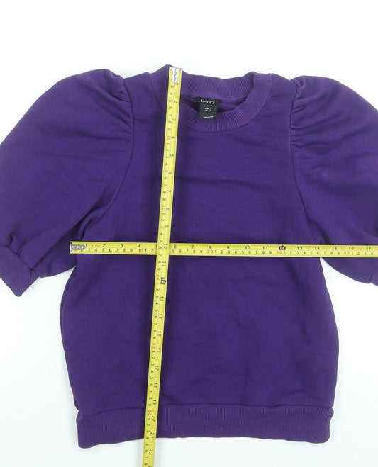 Womens UK Size S Lindex Purple Pullover Sweatshirt
