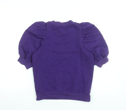 Womens UK Size S Lindex Purple Pullover Sweatshirt