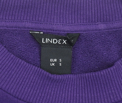 Womens UK Size S Lindex Purple Pullover Sweatshirt