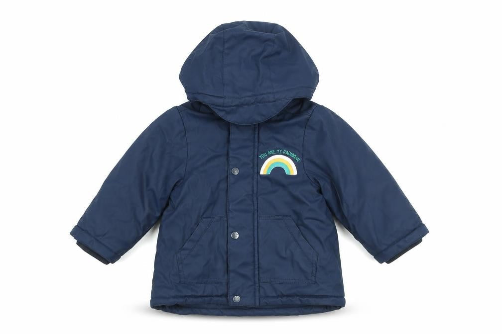 Boys UK Size 18-24 Months Mini Rainbow Blue Puffer Jacket