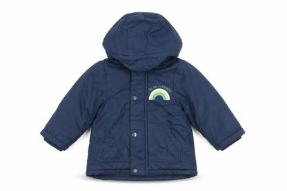 Boys UK Size 18-24 Months Mini Rainbow Blue Puffer Jacket