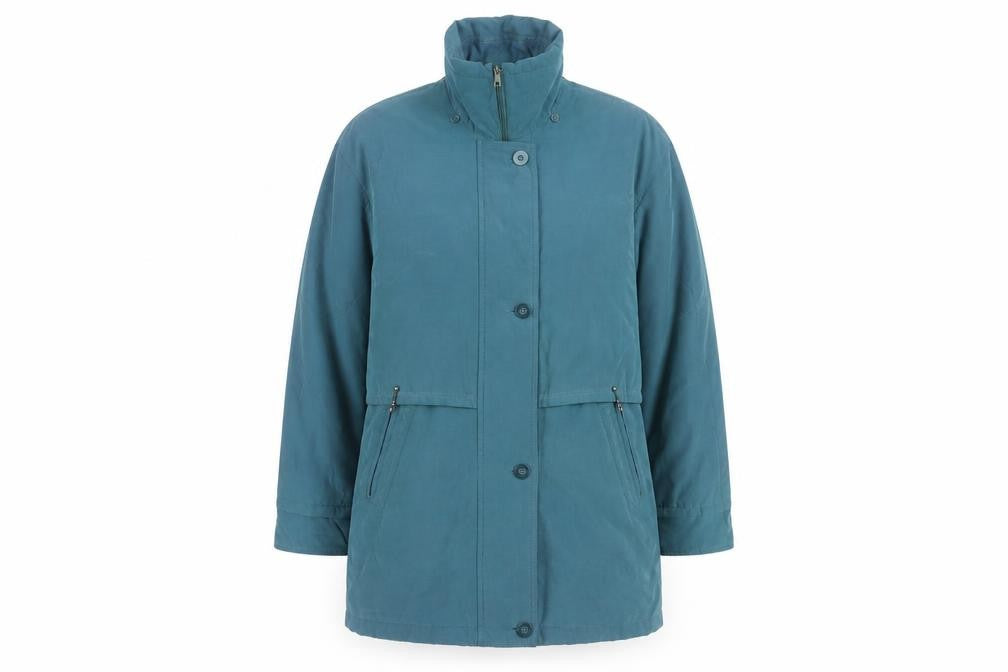 Womens UK Size M Outer Layer Blue Parka Coat