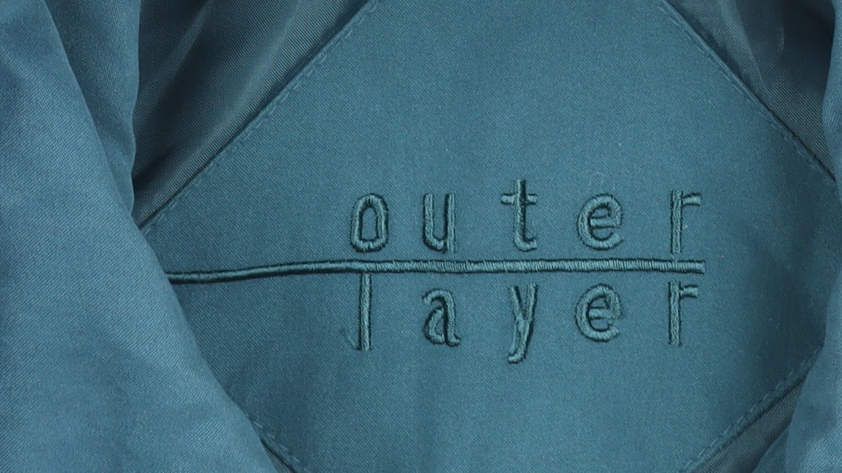 Womens UK Size M Outer Layer Blue Parka Coat