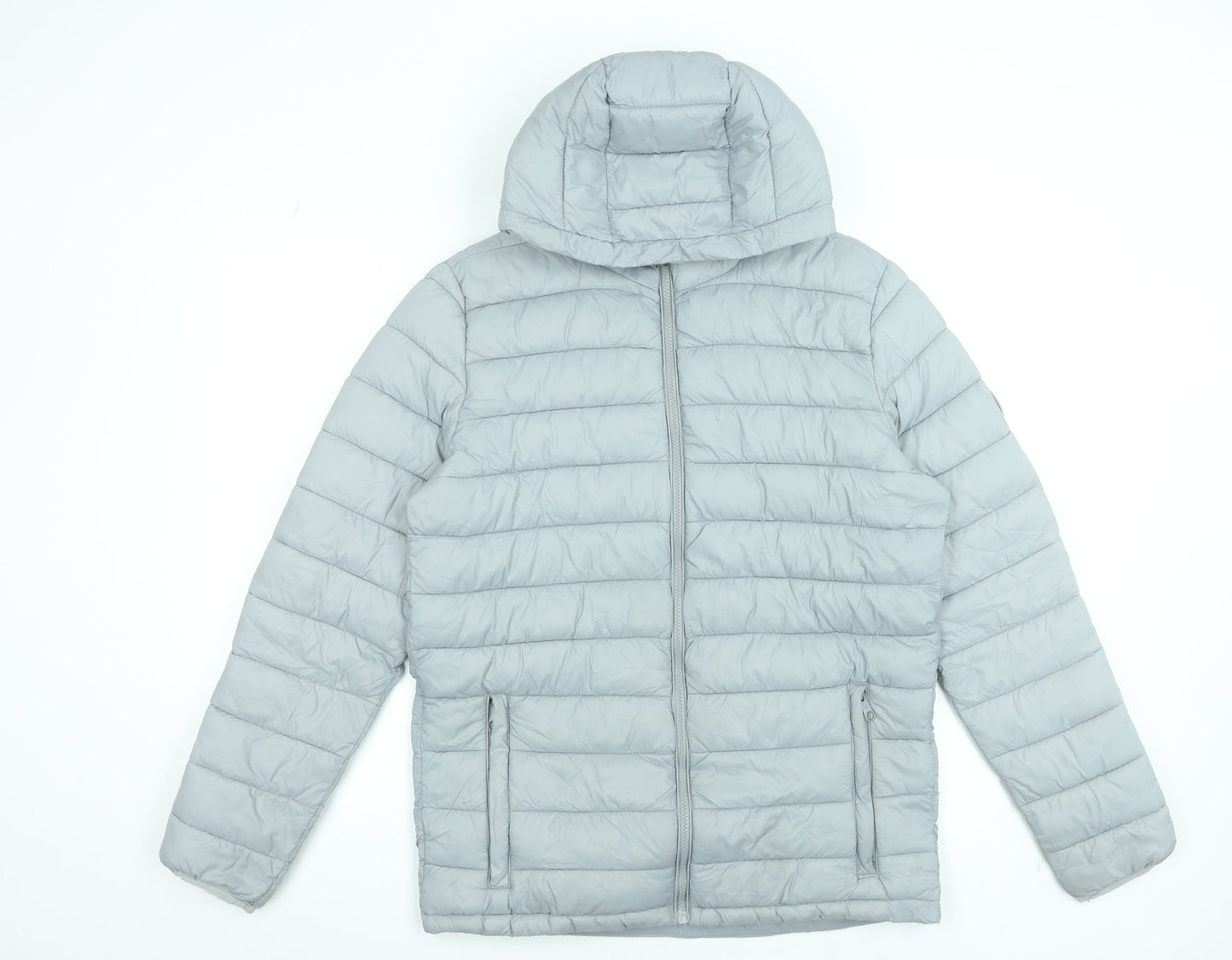 Mens UK Size S SoulCal & Co Grey Puffer Jacket