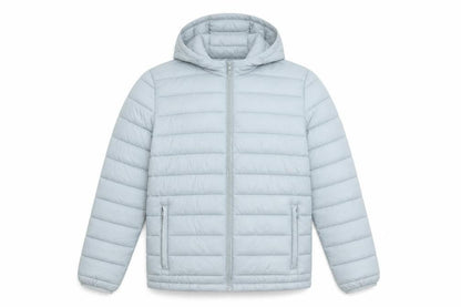 SoulCal Men's Grey Small Puffer Jacket Hooded Lightweight Nylon