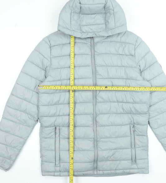 Mens UK Size S SoulCal & Co Grey Puffer Jacket