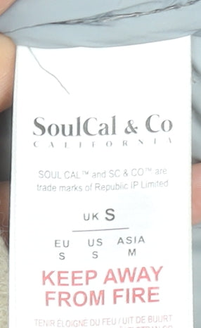 Mens UK Size S SoulCal & Co Grey Puffer Jacket