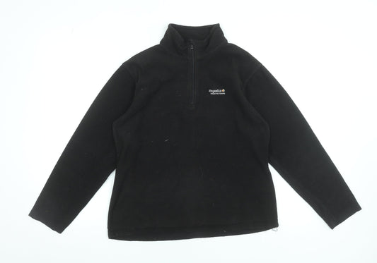 Regatta Women’s Black Fleece Half Zip Pullover UK 12