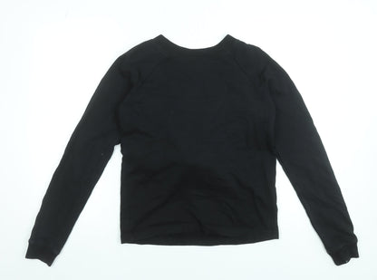 Womens UK Size XS AllSaints Black Pullover Sweatshirt