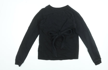 Womens UK Size XS AllSaints Black Pullover Sweatshirt