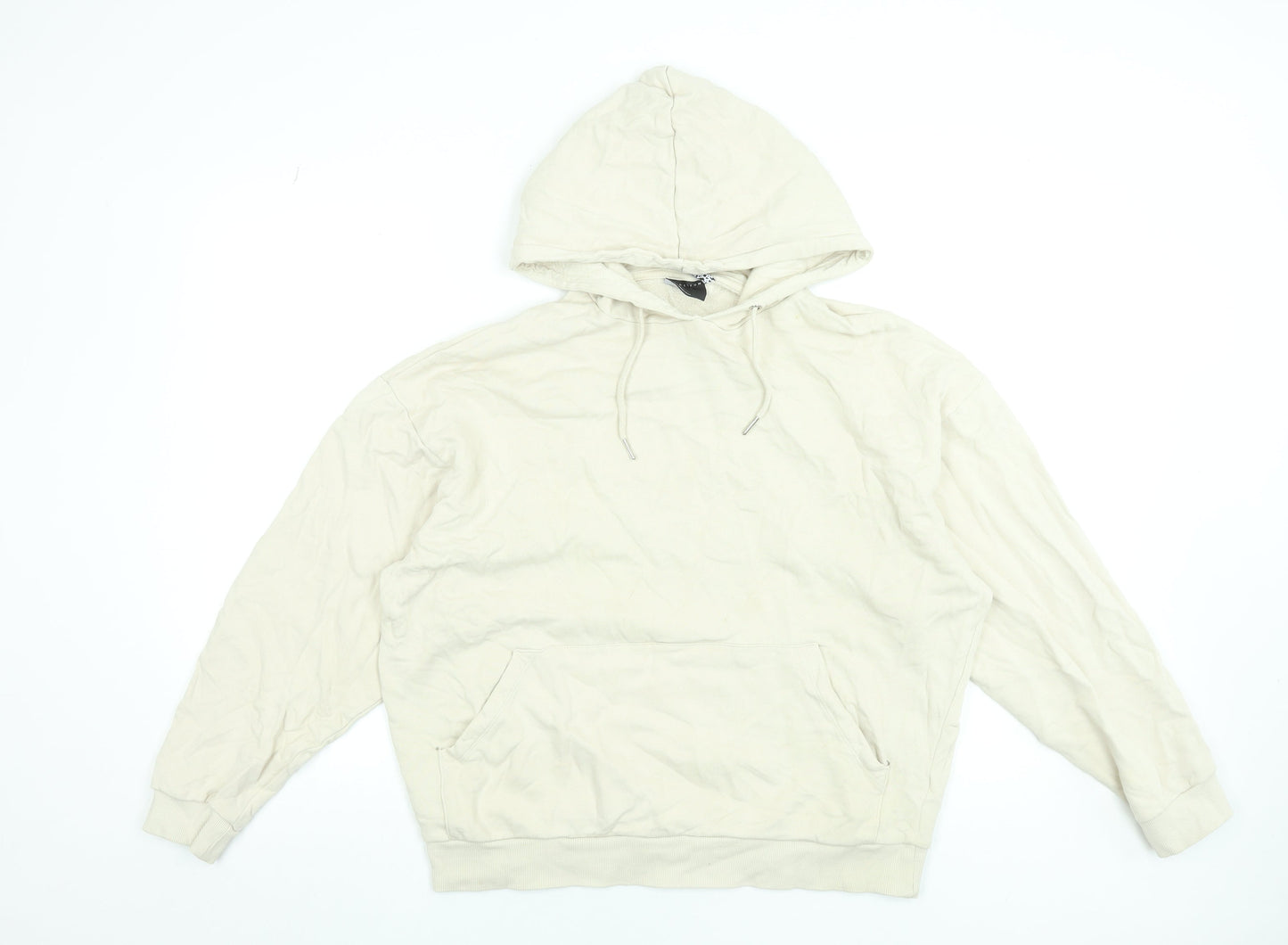 Womens UK Size S ASOS Beige Pullover Hoodie